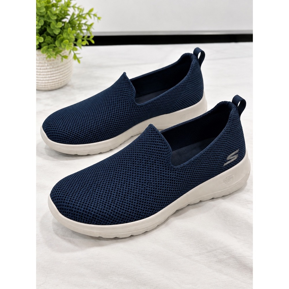 Skechers GoWalk Joy Navy Blue Slip On Walking Shoes 124187 Womens 8.5